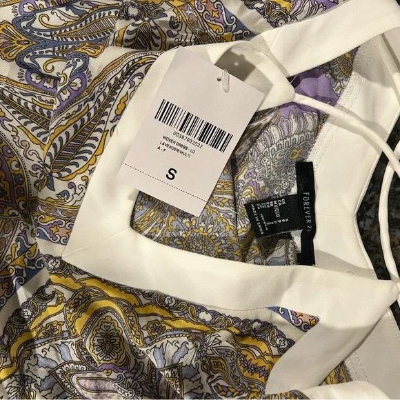 NWT Forever 21 Paisley Halter Style Trapeze & Swing Maxi Dress Size Small NEW - Picture 5 of 6